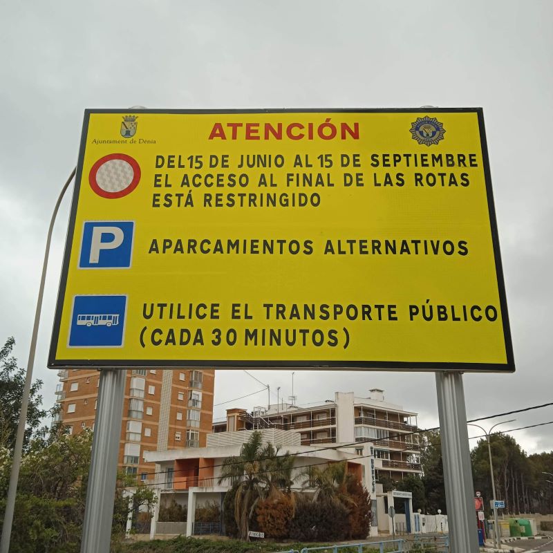 L'accés al final de Les Rotes es tancarà al trànsit de vehicles des del 15 de juny