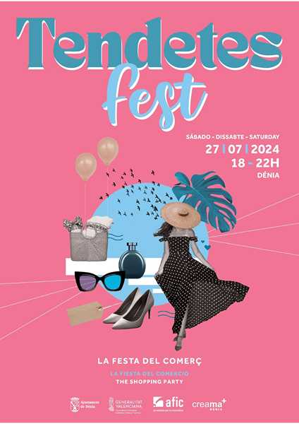 TendetesFest, la festa d’estiu del comerç de Dénia, se celebra el 27 de juliol