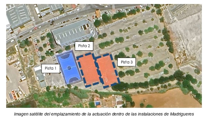 Aprobado el proyecto de renovación de dos pistas deportivas de Madrigueres