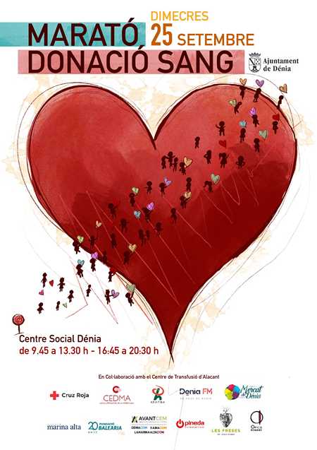 Dénia organiza un nuevo Maratón de Donación de Sangre el 25 de septiembre