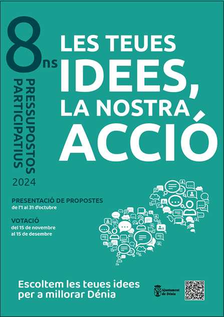 El Ajuntament de Dénia abre hoy el plazo para la presentación de propuestas a los 8.º presup...