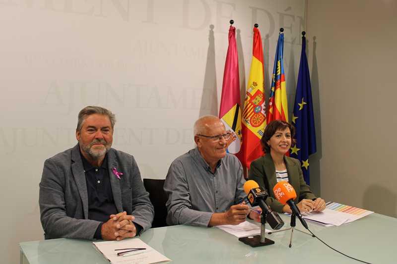 L'alcalde Vicent Grimalt amb Rafa Carrió i M Josep Ripoll