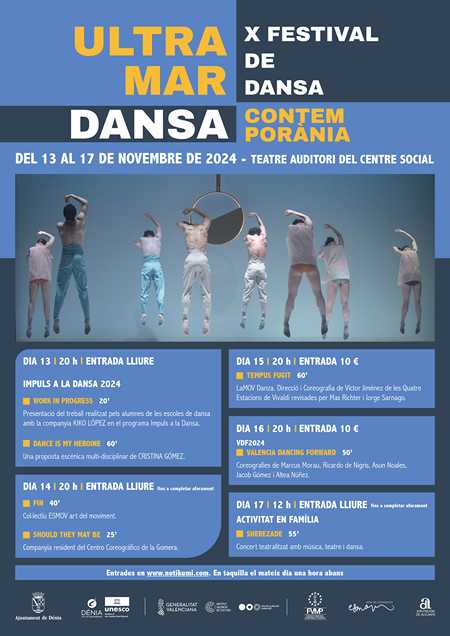 Ultramar Dansa, el festival de dansa contemporània de Dénia, celebra la desena edició