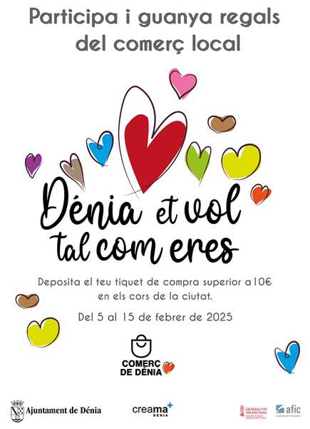 El comerç local de Dénia celebra l’amor i la diversitat per Sant Valentí amb la campanya “Dé...